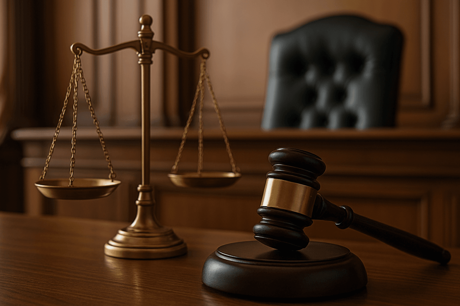 Family court gavel and scales of justice representing high-conflict co-parenting disputes