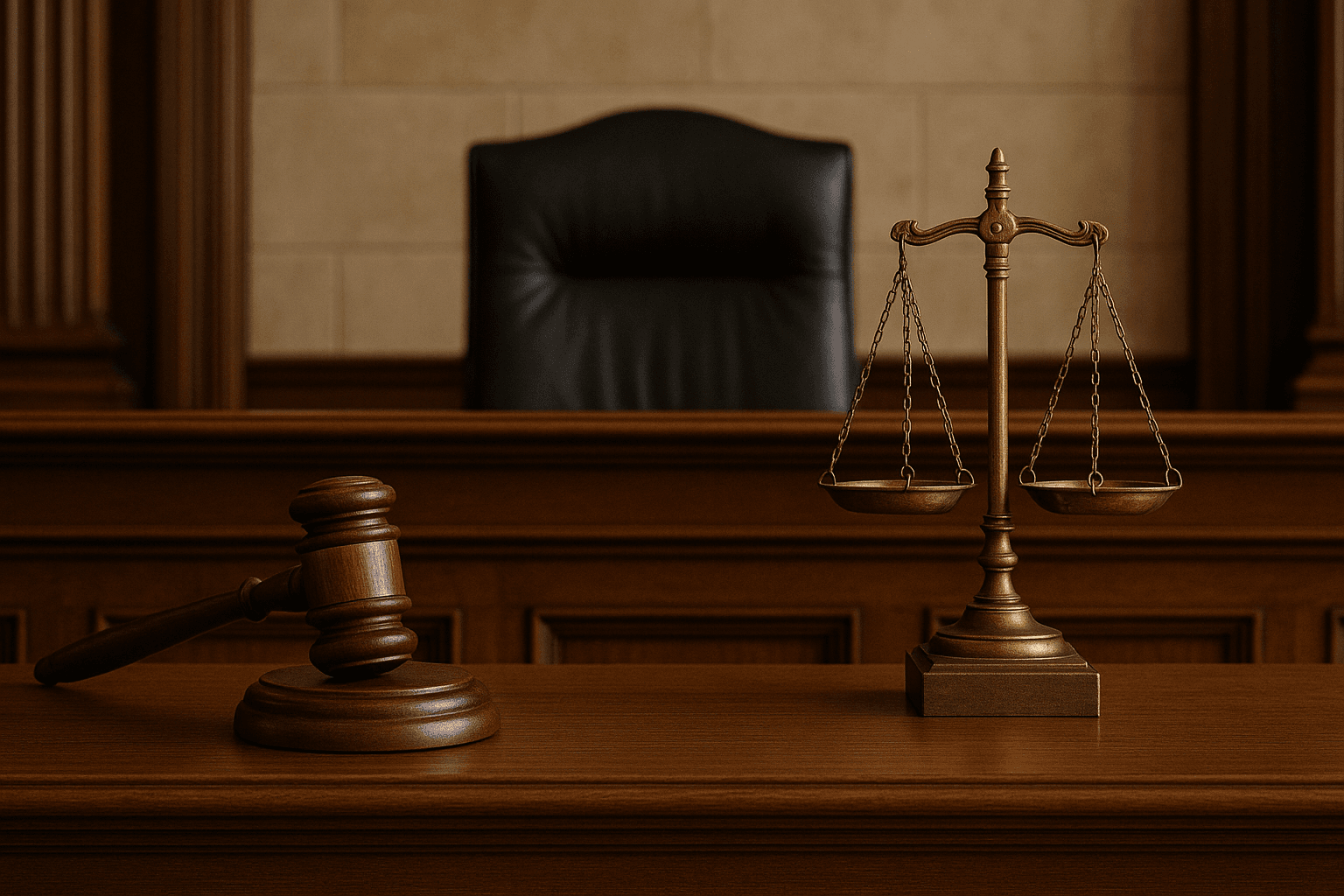 Family court gavel and scales of justice representing financial settlement after divorce