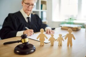 First meeting with a family lawyer discussing divorce and family law advice