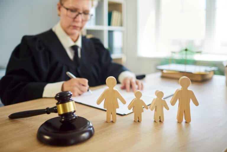 First meeting with a family lawyer discussing divorce and family law advice