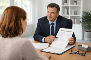 landlord and tenant solicitors Yorkshire reviewing tenancy agreement