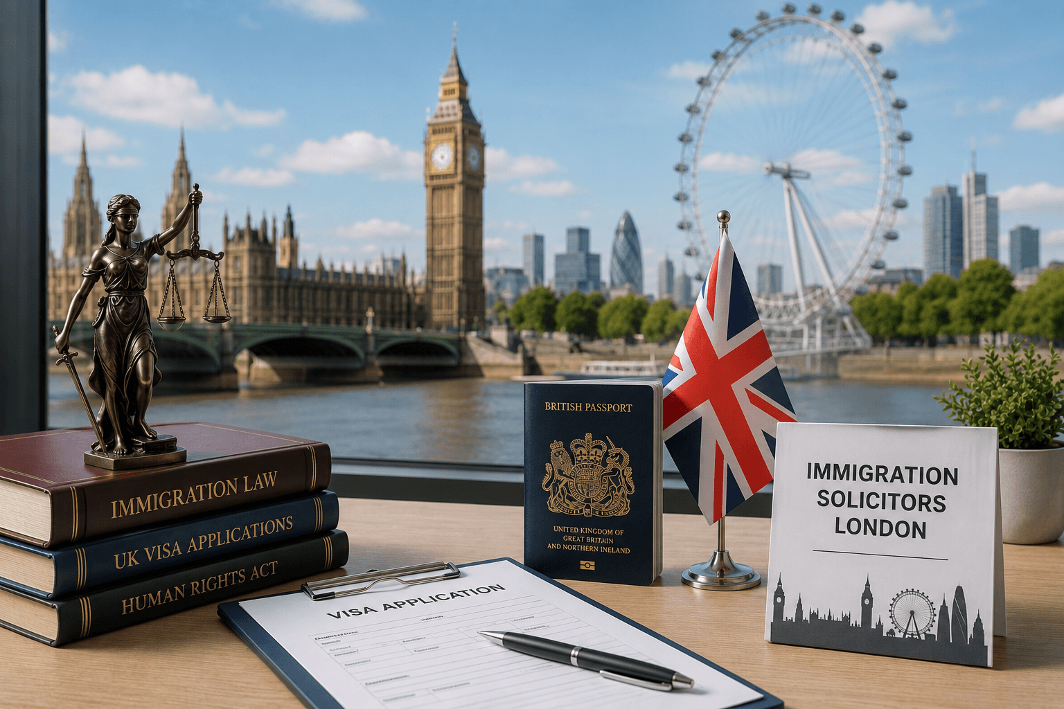Immigration solicitor advising a client on UK visa and immigration applications in London